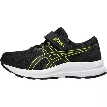 Asics Contend 8 Черный Ярко-желтый (PS) Детские кроссовки 1014A258-009 27