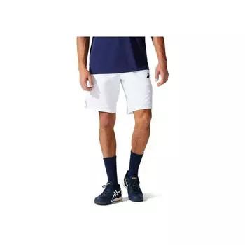 Asics Court 9In Shorts Solid Color Logo Loose Comfortable Casual Shorts Men shorts White 2041A176-100 XXL
