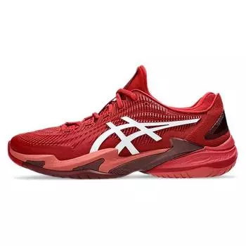 Кроссовки мужские ASICS Court FF 3 Novak Cranberry красные белые 1041A361-962 44.5