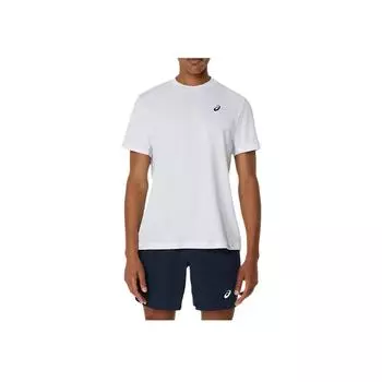 Asics Court Short Sleeve Top Tennis Soft Moisture Wicking Quick Dry Breathable Comfortable Casual T-Shirt Men tops White 2041A339-100
