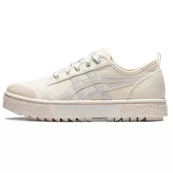 Asics Court Trail Casual Shoes Beige/White Women s 39.5