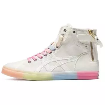 Asics Double Clutch Milk White Retro Casual High Board Shoe White Pink Women s 37