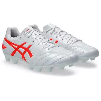 ASICS DS LIGHT CLUB 1103A097 Soccer Unisex Size 104 Size 3E Shoes, Adult, (White/Flash Red), 26.5 cm,