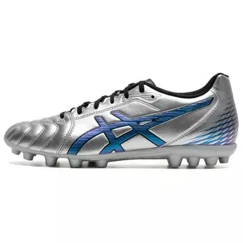 Asics Ds Light Club Lightweight And Wear resistant Soccer Shoes Unisex Silver Blue 40