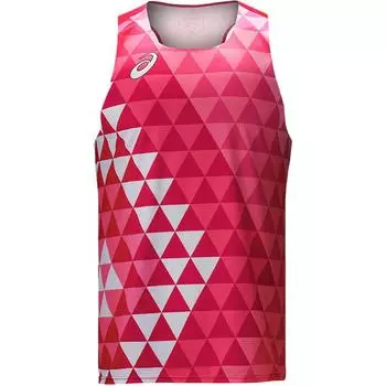 Asics Elite Breathable Quick-Dry Race Singlet Men Tops Red 2011C721-600 3XL