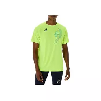Asics Fashion Casual Comfortable Versatile Short Sleeve T-Shirt Men tops Yellow 2091A749-751 M