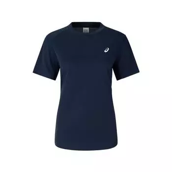 Asics Fashionable Comfortable Breathable Short Sleeve T-Shirt Women tops Dark-Blue 2042A371-400 M