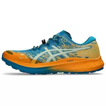 ASICS Fuji Lite 5 Teal Blue Orange Men Sneakers Cool-Matcha 1011B889-400 39