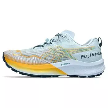 ASICS Fuji Speed 2 Light Blue Bright Orange Мужские кроссовки Dark-Mint 1011B699-401 42