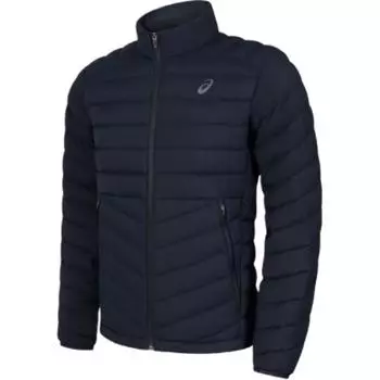 Asics FW24 Sports Lifestyle Series Solid Color Fashion Simple Warm Stand Collar Quilted Down Jacket Men Jacket Black 2031E864-001 L