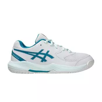 ASICS Gel Dedicate 8 GS White Teal Blue Kids Sneakers 1044A077-103 35