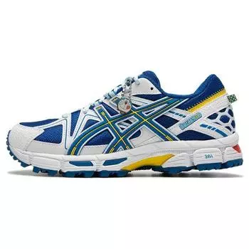 Asics Gel-Kahana 8 Удобные дышащие поддерживающие легкие повседневные кроссовки с низким верхом унисекс повседневные кроссовки сине-белые 1013A137-400 42