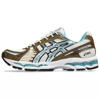 Asics GEL Kayano 12.1 Abrasion Resistant Low Top Running Shoes Unisex Beige Brown