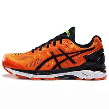 ASICS Gel Kayano 23 Lite Show Flame Orange Мужские кроссовки черные безопасно-желтые T646N-0990