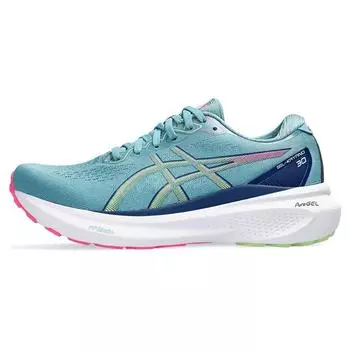 Asics Gel Kayano 30 Gris Blue Lime Green Pink Women s 39.5