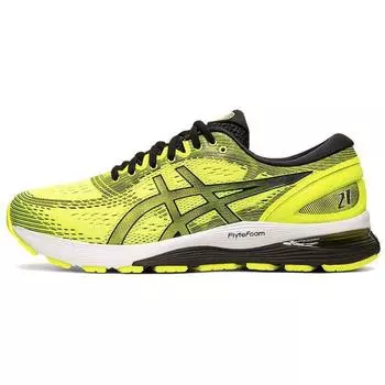 ASICS Gel Nimbus 21 Safety Yellow Мужские кроссовки черные 1011A169-750