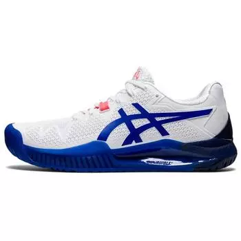 Asics Gel Resolution 8 White Lapis Lazuli Blue Women s 37