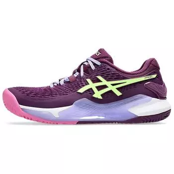Asics Gel-Resolution 9 Padel Deep Mauve Lime Green (Женский) Кроссовки женские 1042A245-500 37