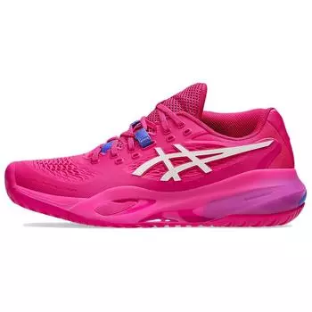 Asics GEL RESOLUTION X Abrasion Resistant Low Top Tennis Shoes Women s Rose Pink 38