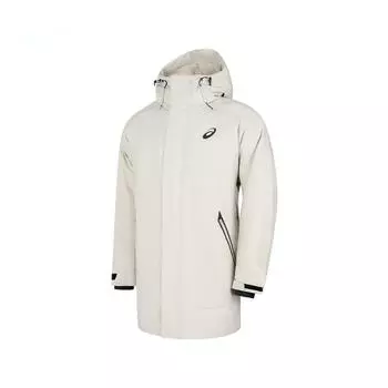 Asics Hooded Warm Water-Resistant Sports Down Jacket Men Jacket Gray-Green 2031E870-020 L