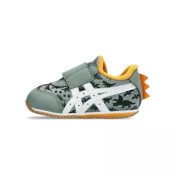 Asics Idaho Baby KT-ES D Dinosaur Park — Детские кроссовки цвета хаки зеленый белый 1144A325-300 21