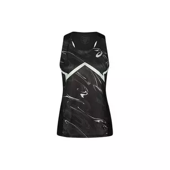Asics Knitted Printed Breathable Pullover Round Neck Lightweight Vest Women tops Black 2092A386-001 S