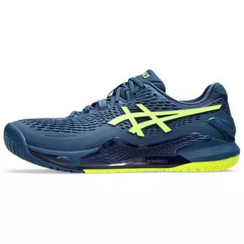 Asics Кроссовки мужские Gel Resolution 9 2E Wide Mako Blue Safety-Yellow 1041A376-404 42