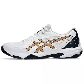 ASICS Gel Rocket 11 белые чисто золотые мужские кроссовки 1071A091-103 45