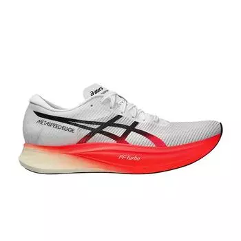 ASICS Metaspeed Edge+ Белый Красный восход Унисекс Кроссовки Черный 1013A116-100 37.5