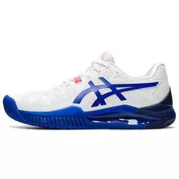 Asics Кроссовки женские Gel Resolution 8 Wide White Lapis Lazuli Blue 1042A097-107 42.5