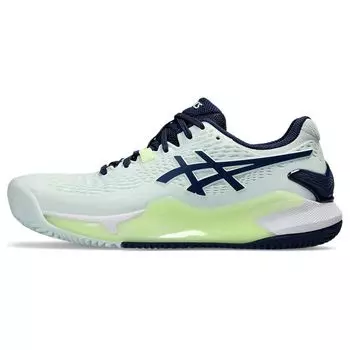 Asics Кроссовки женские Gel Resolution 9 Clay Pale Mint Blue Expanse белые 1042A224-301 37