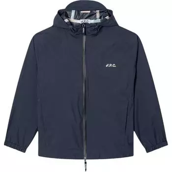 Asics Letter Logo Hooded Jacket Women jackets Navy-Blue PSAKM-M32001 S