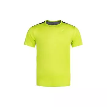 Asics Lite-Show Logo Round Neck Breathable Sports Short Sleeve T-Shirt Men T-Shirts Green Gray 2011C767-302 M
