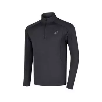 Asics Logo Outdoor Casual Pullover Long Sleeve T-Shirt Men Tops Black 2011D211-001 M