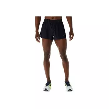 Asics Logo Print Breathable Mid-Rise Casual Shorts Men shorts Performance-Black 2011C832-001 L