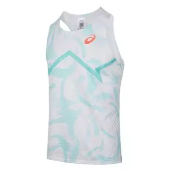 Asics Logo Round Neck Versatile Comfortable Vest Men Vests Blue White 2091A806-411 L