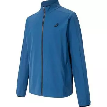 Asics Logo Sports Casual Long Sleeve Jacket Men Jackets Blue 2031E854-400 M
