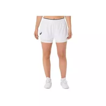 Asics Match Short Skin-Friendly Breathable Comfortable Lightweight Three-Quarter Casual Shorts Women shorts Bright-White 2042A352-100