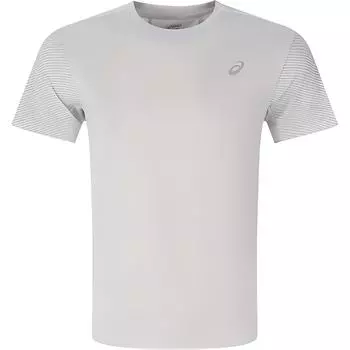 Asics Mens Comfortable Soft Pullover Round Neck Short Sleeve Quick Dry T-Shirt Men Tops Gray 2011D326-020 L