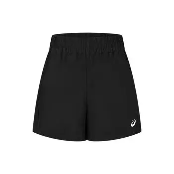 Asics Минималистичные однотонные удобные дышащие спортивные шорты с маленьким логотипом, женские плавки, черные 2032D118-001 XL