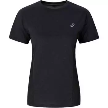 Asics Moisture Wicking Quick Dry Reflective Running Short Sleeve T-Shirt Women Tops Black 2012D247-001 M