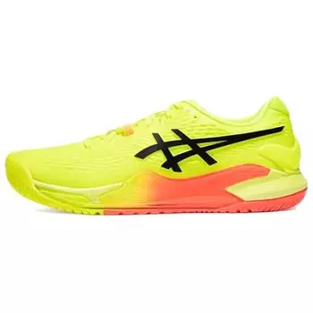Asics Мужские кроссовки Gel Разрешение 9 Paris Желтый Безопасность-Желтый Черный 1041A459-750 41.5