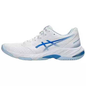 ASICS Netburner Ballistic FF 3 White Blue Coast Women Sneakers 1052A069-111 41.5