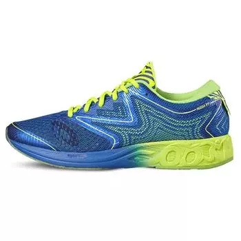 Asics Noosa FF Wear Resistant Low Top Running Shoes Men s Blue Yellow 43.5