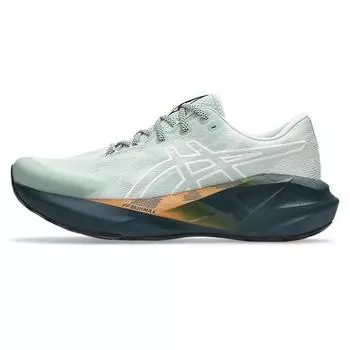 Asics NOVABLAST 5 Износостойкие Дышащие Низкие Кроссовки для Бега Мужские Коричневые Зеленые 40