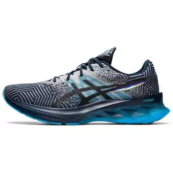 ASICS Novablast Pixel Noise - Мужские кроссовки French Blue, черные 1011B149-400