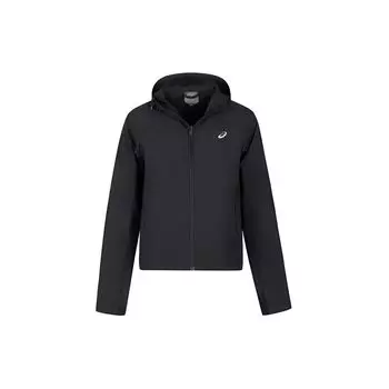 Asics Outdoor Sports Reflective Running Zip-Up Hooded Long Sleeve Jacket Women Jacket Black 2012D044-001 S