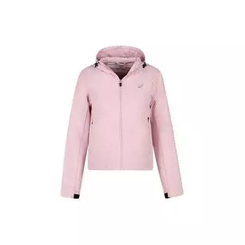 Asics Спортивная куртка для бега на открытом воздухе с капюшоном и застежкой-молнией, с длинным рукавом, женская куртка розового цвета 2012D044-700 XL