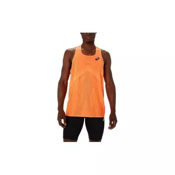 Asics Patterned Print Round Neck Sleeveless Vest Men Tops Orange 2091A664-601