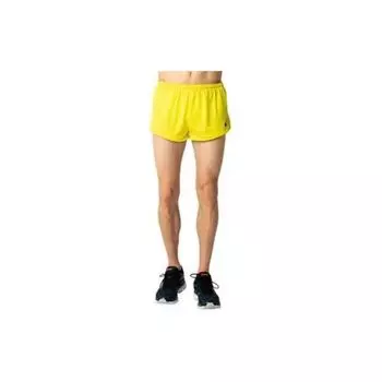 Asics Patterned Print Waist-Defining Sports Shorts Men Shorts Yellow 2092A087-750 L